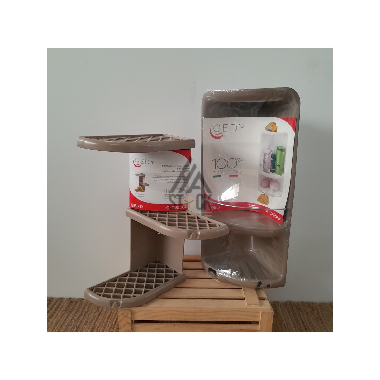 Etagère d'angle pour douche - 50 pièces