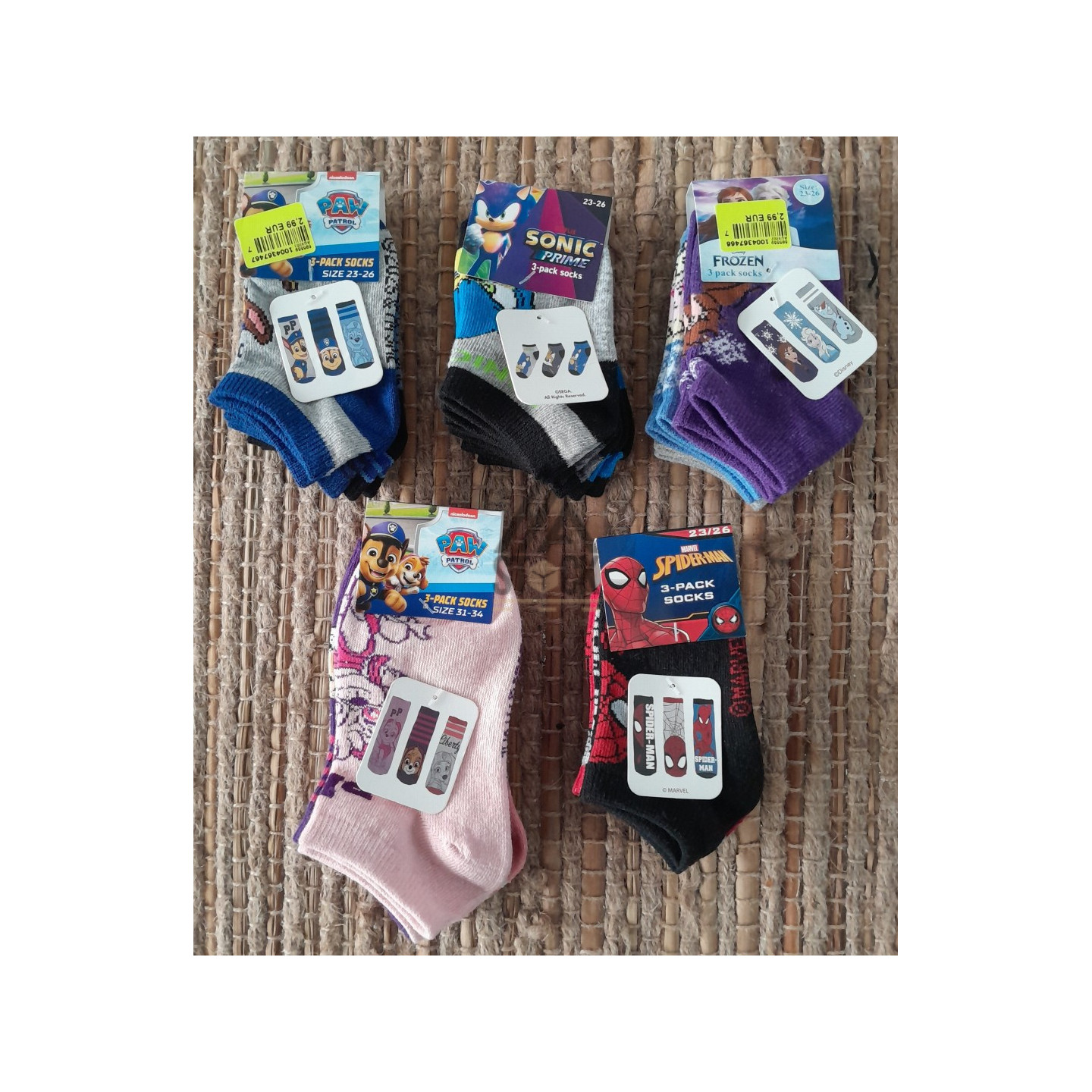 Chaussette enfants - LICENCE - 50 paquets