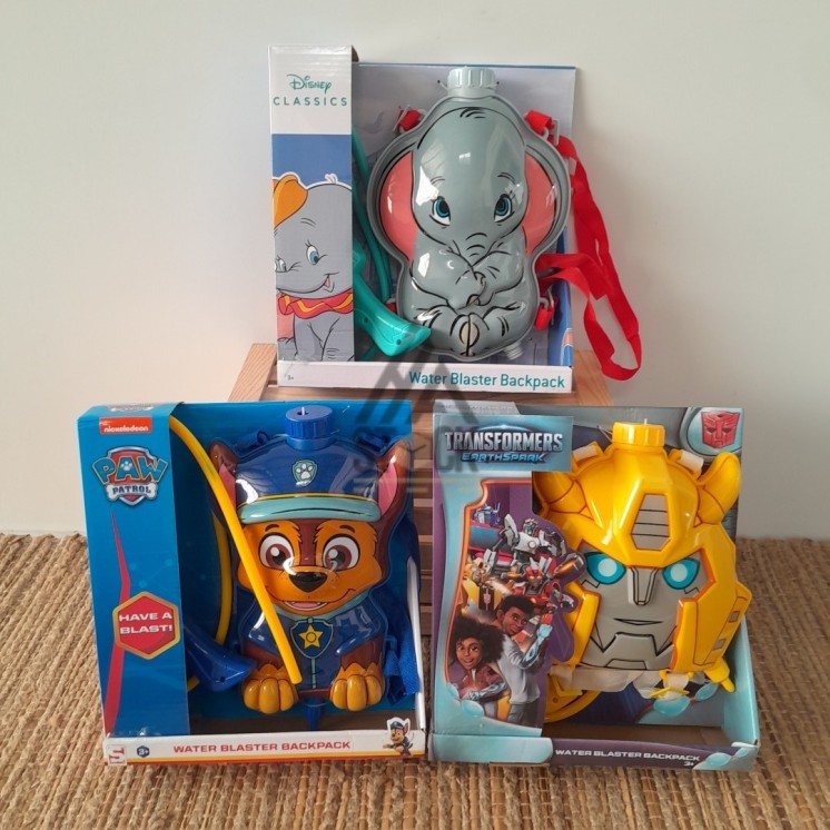 Sac à dos Pistolet a d’eau - LICENCE - 10 pièces