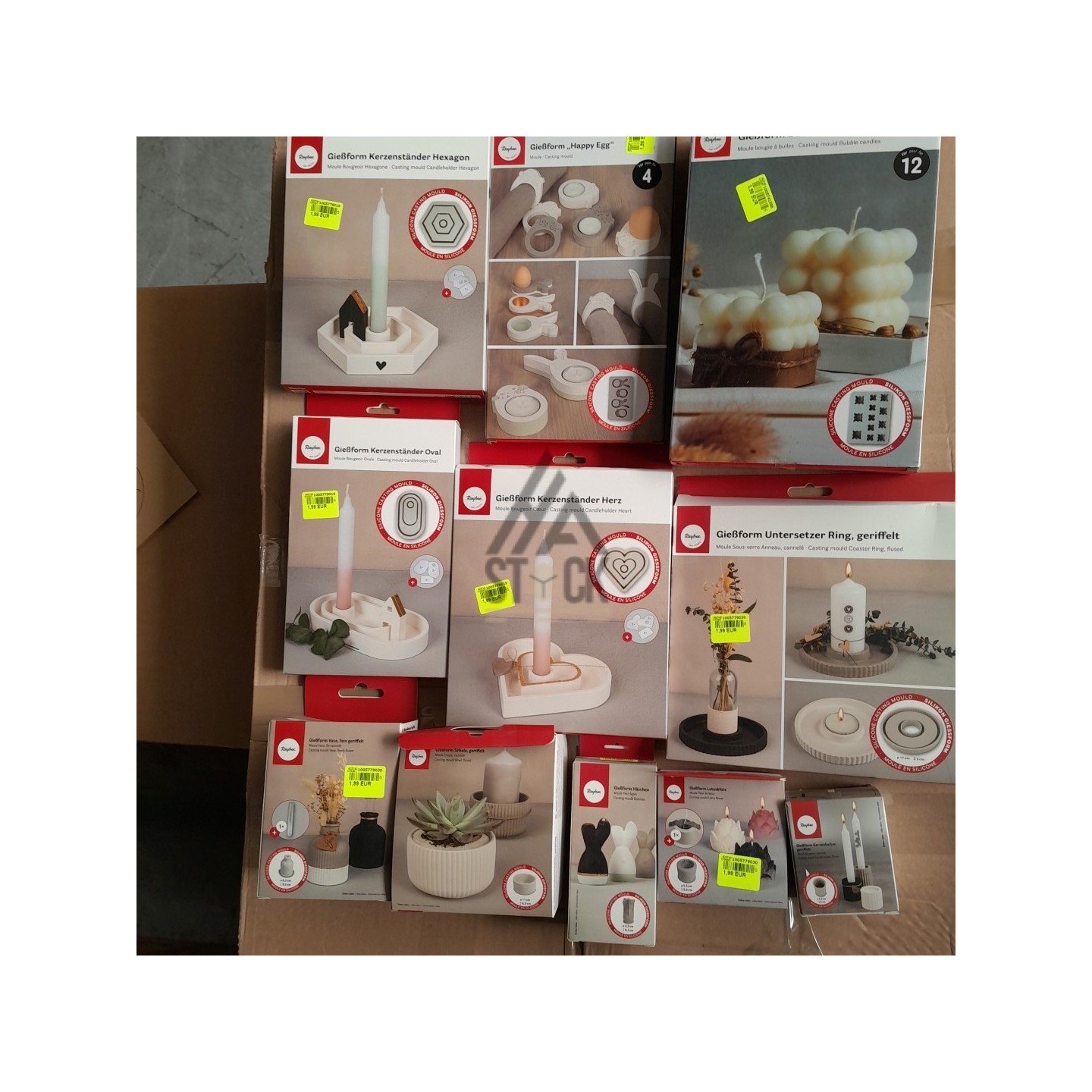 Moule bougie - 75 pièces