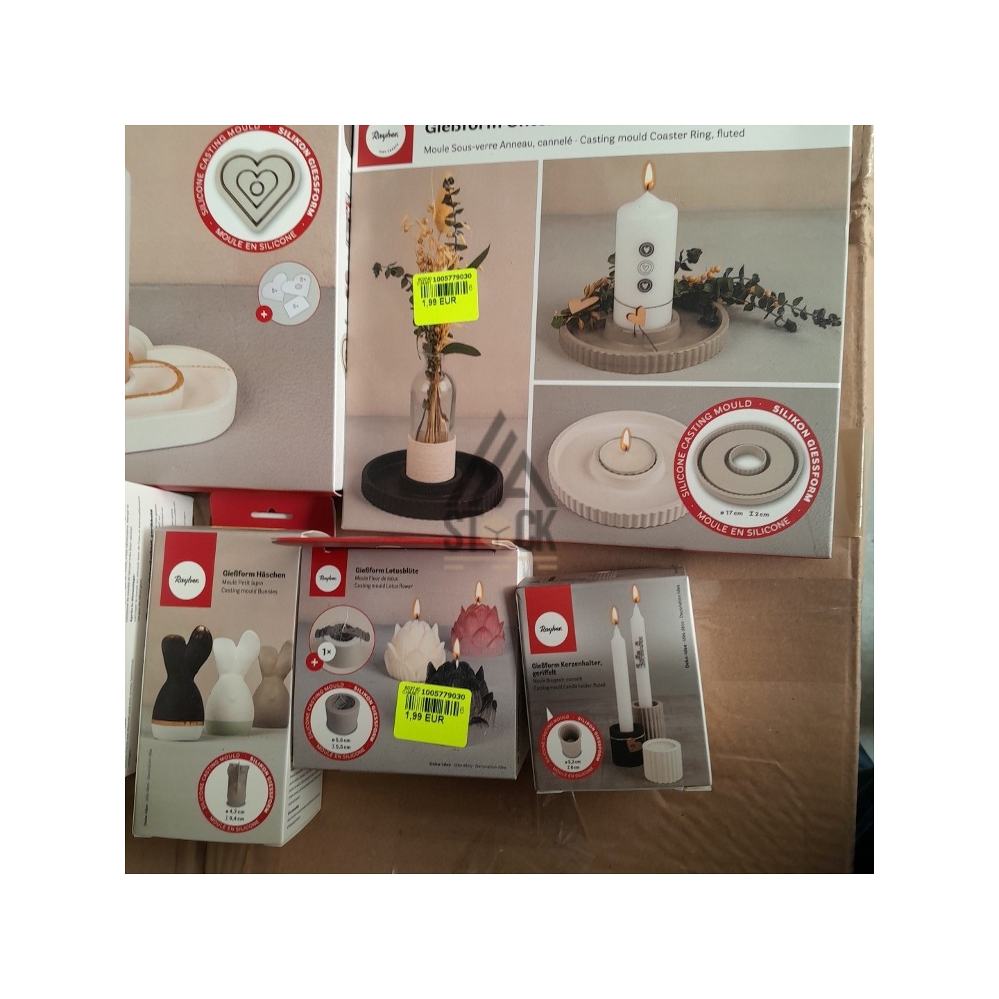 Moule bougie - 75 pièces