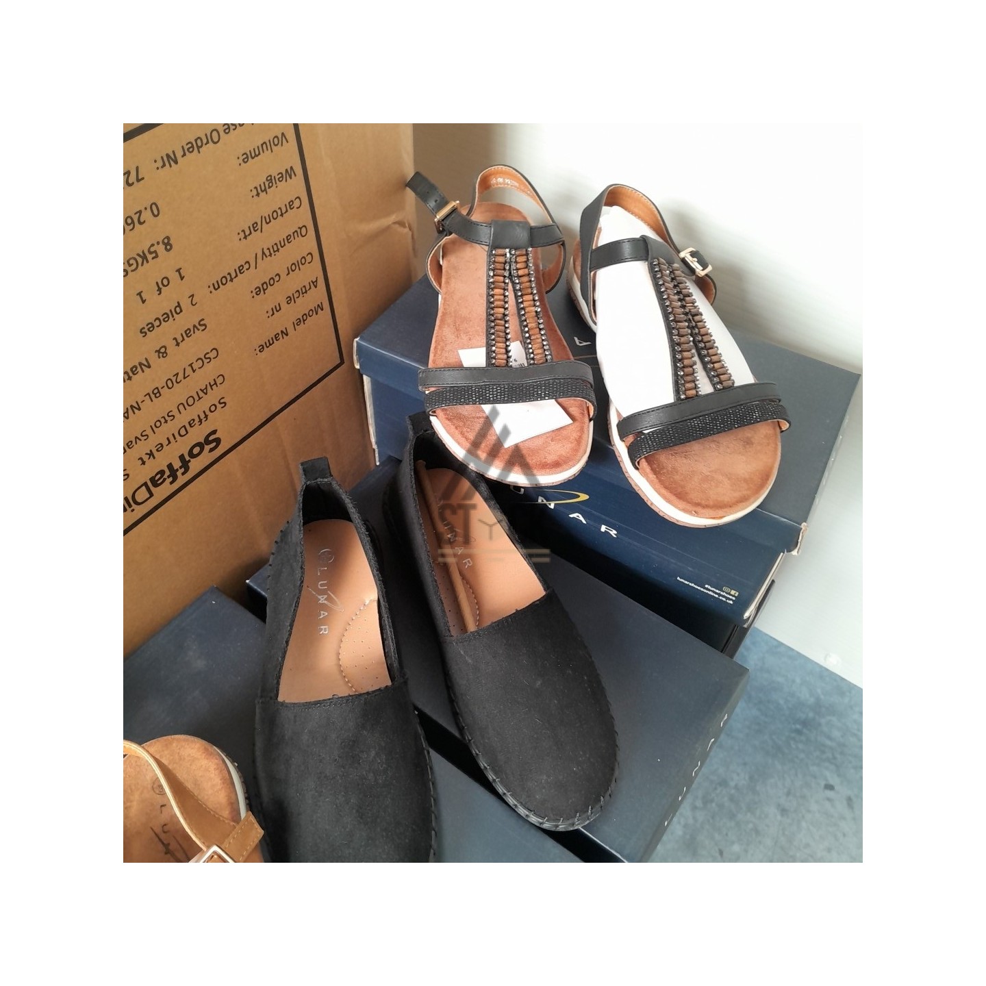 CHAUSSURE ÉTÉ en boite - LUNAR - 13 paires