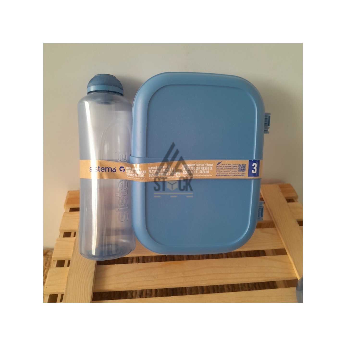 Boite en plastique & Gourde - SISTEMA - 110 pièces