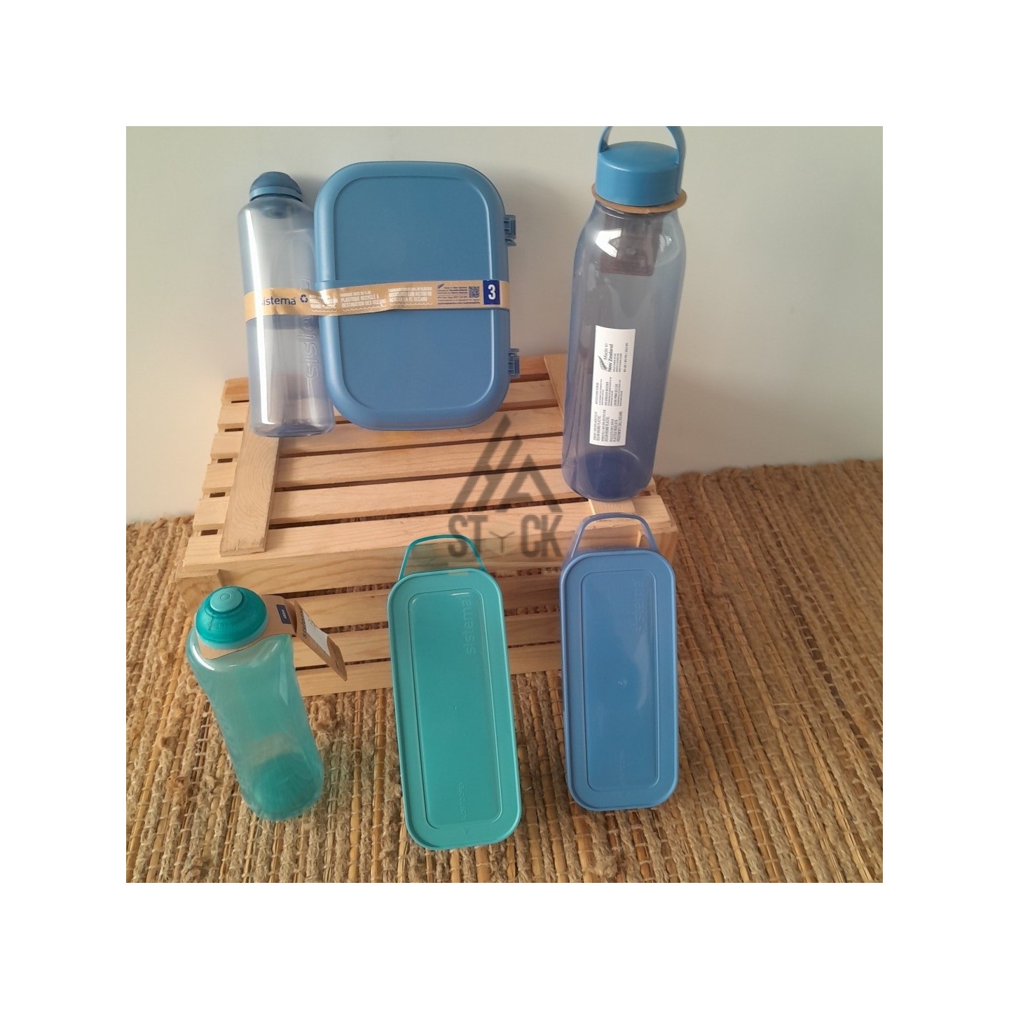 Boite en plastique & Gourde - SISTEMA - 110 pièces