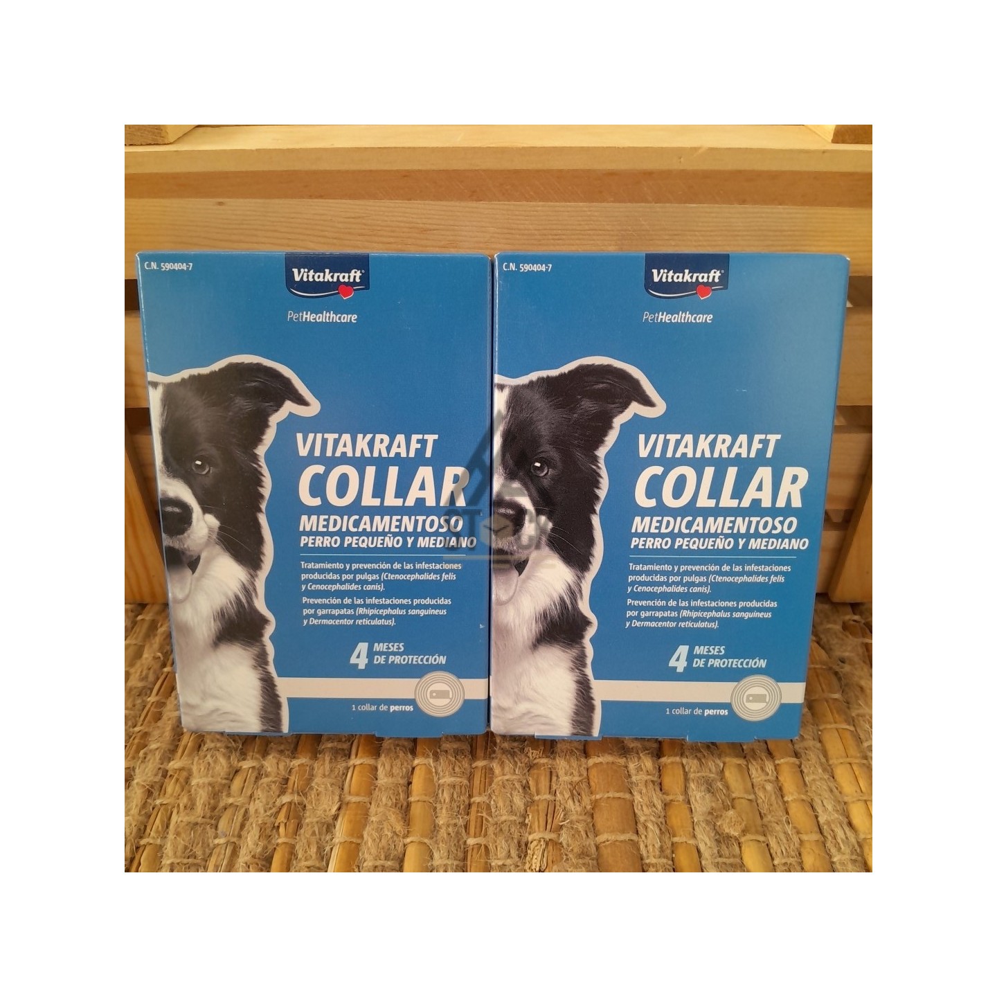 Collier antipuce pour chien - 60 pièces