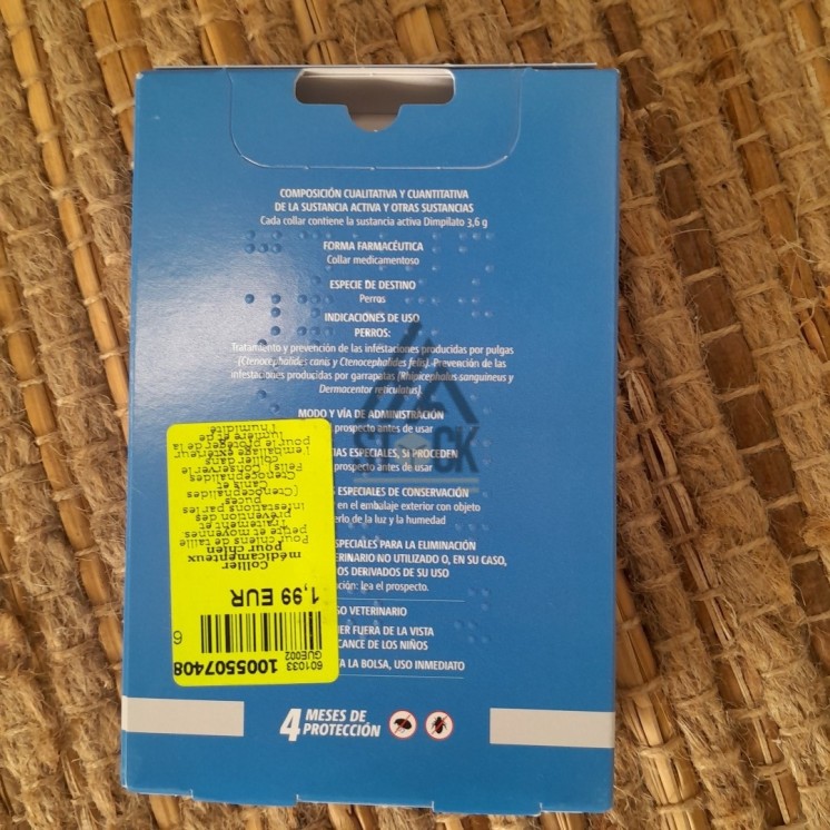 Collier antipuce pour chien - 60 pièces