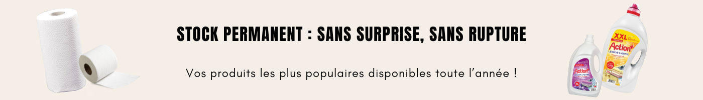 grossiste produit du quotidien stock permanent