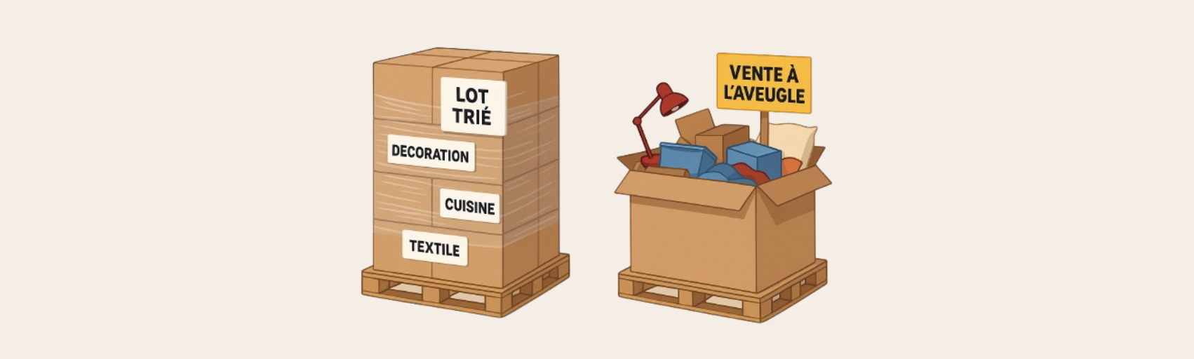 vente palette solderie non triée